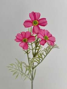 1 pieza/3 piezas Flores de cosmos de tacto real de 17 pulgadas - Ramo de margaritas bohemias, decoración del hogar para todo el año, centro de mesa para bodas de verano y acción de gracias de otoño, crisantemo artificial sin decoloración para mesa/fotografía - Multicolor - Ver 9