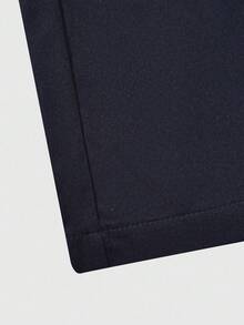SHEIN Explorewe 2 件套女童休闲数字 V 领长袖 T 恤上衣，搭配梭织工装裤，数字图形设计，撞色腰带，柔软舒适的面料，适合返校、日常休闲穿着，春夏秋 - 藏蓝色 - 查看 10
