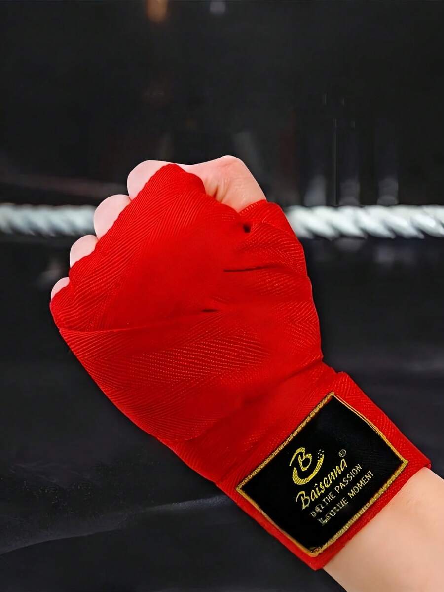 2条装防滑透气速干手部绷带，弹性支撑，保护手腕，适用于拳击、综合格斗训练、健身房锻炼、泰拳实战，男女运动必备装备