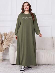 Lacomfia Plus Size Women Casual Loose Long Sleeve Hoodie Sweatshirt