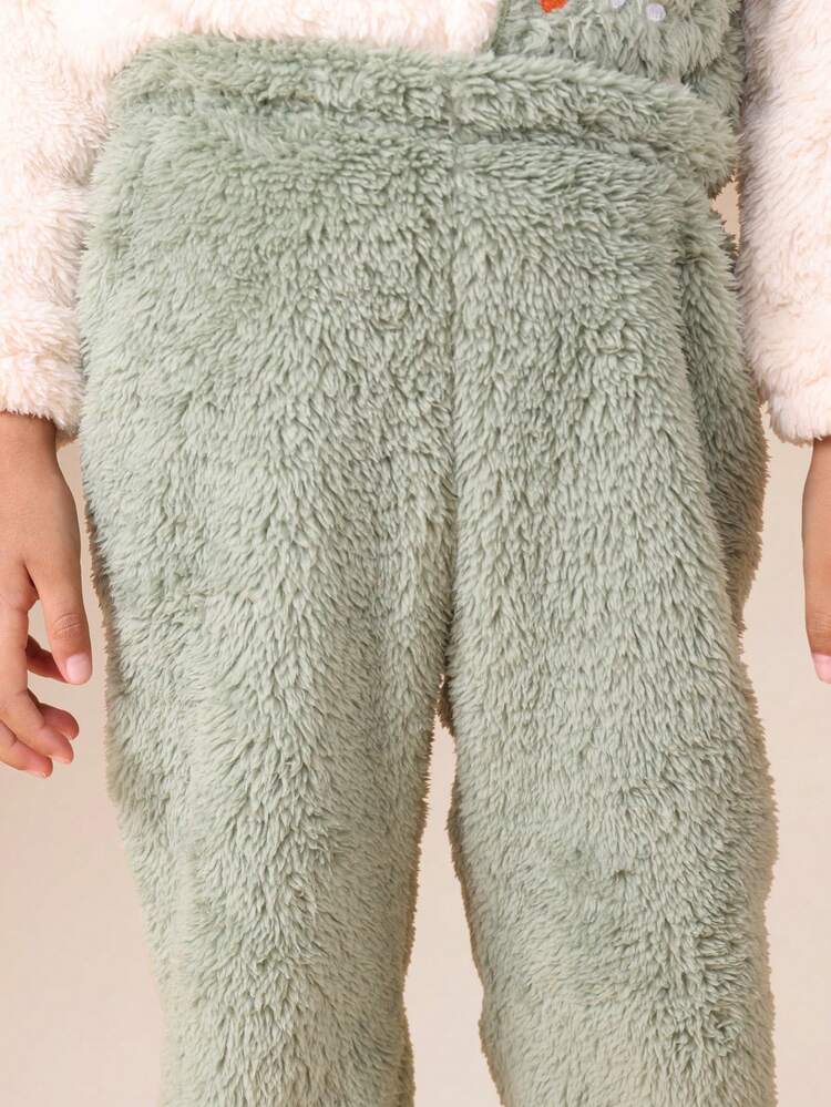 恐竜パーカーとシェルパパンツのセット