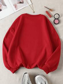 EMERY ROSE 告别2025，迎接2026。圆领卫衣，新年快乐。女士圆领卫衣，新年礼物，新年家庭圆领卫衣。 - 紅色 - 查看 2