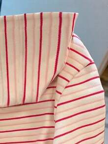 Resyla Coat, Women's Zipper Jacket, Striped Digital Printing Zip-Up Sweatshirt, Streetwear Tops, Y2k Tops, Y2k, Sister, Now, Fashion Tops, Aesthetic Sweatshirt, Gift For Sister, Casual Minimalist Fashion Top, - Multicolor - View 3