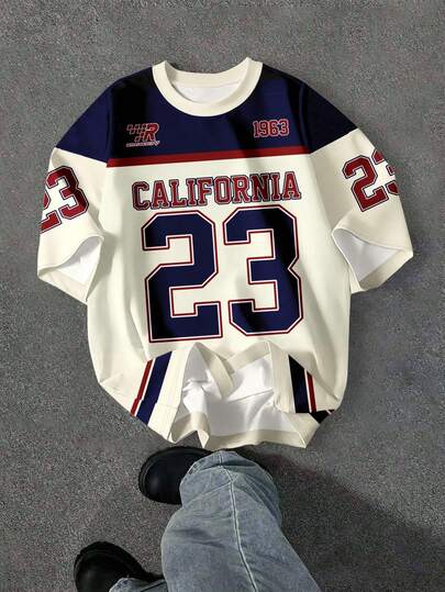 SHEIN EZwear 女士 Y2K 街头风圆领针织 T 恤，23 号，针织风格，街头风，复古，返校季，秋季女装，女士休闲装，秋冬，嘻哈