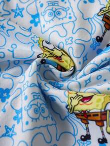 SpongeBob SquarePants | SHEIN Women's Comfortable Soft Cute Cartoon Pattern Panties - Multicolor - View 4