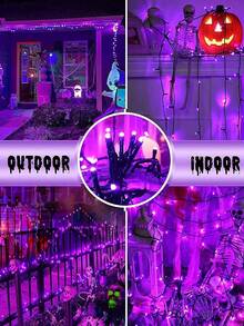 LED Solar String Lights Outdoor Light Strings Waterproof Solar Powered String Light With 8 Lighting Modes For Garden Patio Yard Fence Christmas Tree Decoration With Fairy Lights Ambience For Outside Tree, Courtyard, Wedding, Gazebo, Party, Home, Lawn, Camping And Holiday Decor Garden Lights Christmas Decoration - Multicolor - View 6
