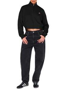 Tommy Hilfiger Relaxed Women's Full Zip Cardigan Black - Black - View 3