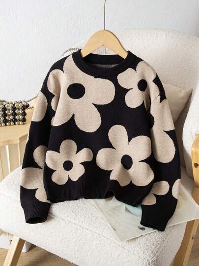 SHEIN Sparklyn Áo len chui đầu dệt kim họa tiết hoa tay dài đơn giản, đa năng cho bé gái tuổi mới lớn Áo len cho bé gái Áo len cho bé gái Áo len dễ thương Áo len cho bé gái tuổi mới lớn Áo len Bộ đồ len cho bé gái Quần áo len cho bé gái Quần áo mùa thu và mùa đông Áo len mùa đông cho trẻ em Áo len cho bé gái tuổi mới lớn Áo len dệt kim dài tay Áo len cho bé gái tuổi mới lớn Áo len cho bé gái tuổi teen Áo len mùa đông cho trẻ em Áo len dệt kim cho bé gái Áo len mùa thu Quần áo trẻ em bé gái Quần áo mùa thu và mùa đông Áo len trẻ em Áo len cho bé gái Áo len nữ Cổ tròn Áo len dệt kim cáp Áo len trẻ em cho bé gái Áo thun Tween Áo len hoa Tween