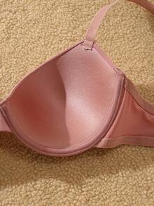 5pcs Women's Minimalist Solid Color Underwire Bras Set - Multicolor - View 4