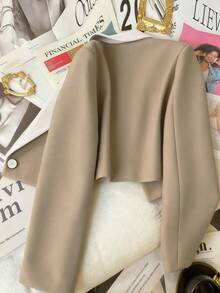 Franclia Women's Casual Business Short Sleeve Blazer