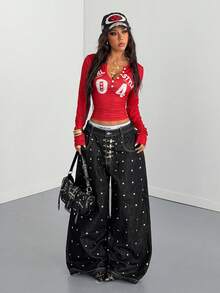 StreetHx Women's Fashionable Casual Charming Street Style Letter Print T-Shirt