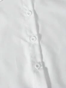 SHEIN ChillGRL Set de 2 piezas: Camisa suelta de cuello con corbata y falda plisada con estampado a cuadros, estilo casual y dulce para niña preadolescente. Adecuado para uso diario, ir al trabajo, ocio, vacaciones y reuniones con amigos. Conjunto de primavera/verano, ideal para volver al colegio. - Morado - Ver 6