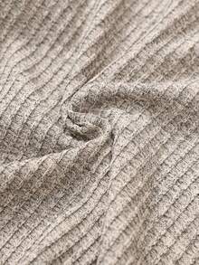 2pcs/Set Girls' Black Turtleneck Long Sleeve Leggings Tight-Fitting Underwear Set - Apricot - View 5