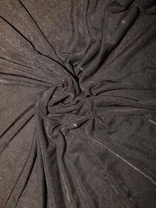 Lavishia Đầm ôm body thanh lịch tay dài cổ đứng màu trơn cho nữ - màu nâu - Xem 8