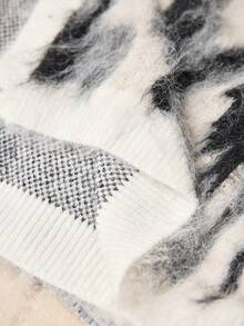 Męski kardigan żakardowy AKNOTIC – jednorzędowy – swobodny i uniwersalny – odpowiedni na jesień/zimę - Szary - Zobacz 7