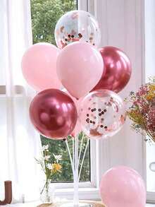Desktop Float Balloon Support Pillars Aisle Marker Float Poles For Weddings, Birthday Decorations, Scene Setups, Weddin - Multicolor - View 7