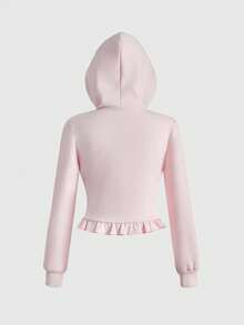 ROMWE Sudadera con capucha dulce y linda para mujer estilo Kawaii Hime Gyaru