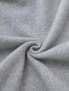 2 件套年轻男孩休闲简约半拉链立领运动衫和慢跑裤套装，日常穿着 - 深灰色 - 查看 6