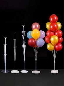 Desktop Float Balloon Support Pillars Aisle Marker Float Poles For Weddings, Birthday Decorations, Scene Setups, Weddin - Multicolor - View 2