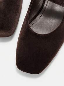 CUCCOO CURVES Women's Buckle Design Casual Flat Shoes For Daily Wear Valentine's Day - Coffee Brown - View 8