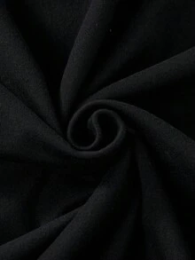 SHEIN Áo thun tay ngắn cổ tròn in họa tiết cho bé trai tuổi mới lớn thời trang thường ngày - màu đen - Xem 3