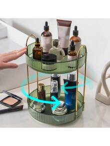 1 Giá đựng mỹ phẩm đa năng xoay 360 độ, Giá đựng đồ dùng phòng tắm dung tích lớn, Hộp đựng đồ trang điểm để bàn, Hộp đựng đồ để bàn trong suốt có lớp gia cố và có thể tháo rời để đựng chai lọ cao Túi, Túi xách, Túi đựng đồ trang điểm, Bàn trang điểm, Du lịch, Túi đựng đồ trang điểm, Lưu trữ, Hộp đựng đồ trang điểm, Túi đựng đồ vệ sinh cá nhân, - Nhiều màu - Xem 4