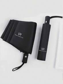 1 chiếc ô tự động - Đóng/Mở bằng một nút bấm, Chống thấm nước cao, Chống tia UV UPF50+ (Lớp phủ màu đen). Tán dù bằng vải Polyester 190T, Khung sắt 8 thanh, Phong cách tối giản. Gấp ngược, Tiện lợi khi đi du lịch, Thích hợp cho ngày nắng/mưa, Sử dụng ngoài trời, Đám cưới & Làm quà tặng. Sử dụng một lần/hai lần (Màu sắc/Họa tiết tay áo ngẫu nhiên). Không dùng cho thời tiết giông bão. - Nhiều màu - Xem 13