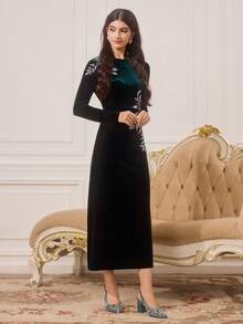 CUCCOO TILAWA Giày cao gót mũi kín bóng thời trang giản dị dành cho nữ - màu xanh lá - Xem 2