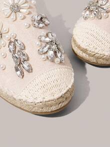 Styleloop Women's Flat Slip-On Shoes, Boho Style, Retro American, Bohemian, Western, Music Festival, Party Outfit For Christmas Holiday Travel Essential Boho - Apricot - View 4