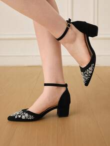 CUCCOO HITCHD Women's Buckle Design Casual Versatile Flat Shoes - Black - View 4