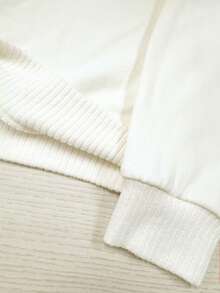 Resyla New Apricot Hoodie With Raglan Sleeves, Front Featuring Small Heart Print - Apricot - View 4