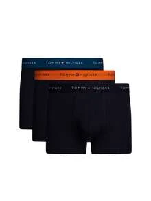Tommy Hilfiger 3 Pack Men's Aro Pants - Mid Turq/Orange Thunder/Des S - View 1