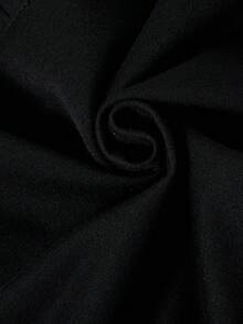 SHEIN ChillGRL 3pcs/Set Street Cool Casual Teen Girls Loose Denim Print Pants, Cropped Camisole Top, And Long Sleeve Hoodie Outfit, Fashion Fall Winter - Black - View 7