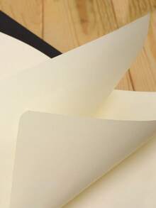 A5 Black Cardstock Notebook, Minimalist Blank Journal For Writing, School Note Taking & Office Use - Black - View 6