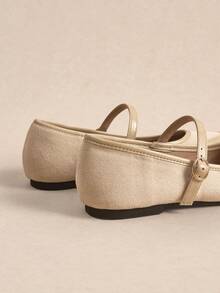 Rosivie Women's Buckle Design Casual Slip-On Loafers For Christmas - Apricot - View 5