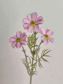 1 pieza/3 piezas Flores de cosmos de tacto real de 17 pulgadas - Ramo de margaritas bohemias, decoración del hogar para todo el año, centro de mesa para bodas de verano y acción de gracias de otoño, crisantemo artificial sin decoloración para mesa/fotografía - Multicolor - Ver 10