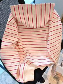 Resyla Coat, Women's Zipper Jacket, Striped Digital Printing Zip-Up Sweatshirt, Streetwear Tops, Y2k Tops, Y2k, Sister, Now, Fashion Tops, Aesthetic Sweatshirt, Gift For Sister, Casual Minimalist Fashion Top, - Multicolor - View 2