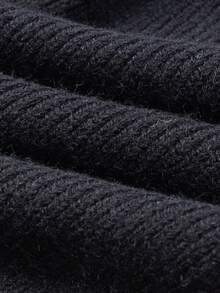 Airaco 女式纯色V领交叉不对称下摆长袖毛衣