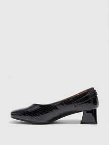 CUCCOO BIZCHIC حذاء نسائي جديد لصيف 2025 بتصميم فينتاج، بفتحة مربعة للأصبع وكعب منخفض، مصنوع من نسيج شبكي منسوج، حذاء ماري جين بكعب سميك وحزام مفتوح للتهوية وأصبع مغلق