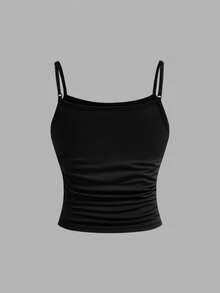 SHEIN 3 pièces/set Débardeur tout-aller pour jeunes filles, tenue polyvalente décontractée et pour le quotidien - Multicolore - Voir 8