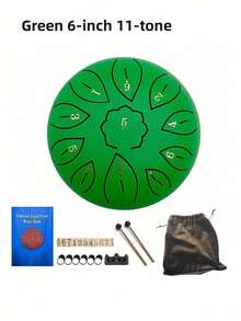 6 音钢舌鼓套装，含 1 个户外花园雨鼓、3 英寸碳钢手鼓、户外使用的防水升级音乐雨铃， - 彩色 - 查看 23