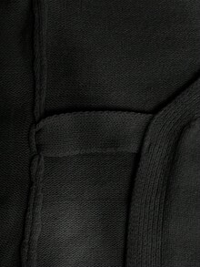 Flirla 系带宽松休闲百搭女式开衫 - 黑色 - 查看 7