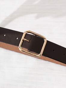 1pc Tween Girl Plaid Jacket With Waist Cinching, 2 In 1 Design, Suitable For Autumn/Winter - Coffee Brown - View 9