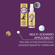 1 pieza/2 piezas Spray protector contra arañazos de gato de 100ml, fórmula suave, cómoda para gatos, buena para el comportamiento de los gatos y protege los muebles. - Multicolor - Ver 10