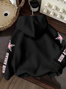 Slaydiva Vêtements d'automne pour femmes/Vêtements d'hiver pour femmes/Vêtements Y2K/Streetwear/Rentrée scolaire/Casual Street/Adapté pour le hip-hop/Sweat-shirt-shirt imprimé casual de rue pour femmes/Adapté pour le hip-hop/Chicago N°23 Graphique