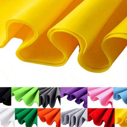 1卷无纺布毛毡，无粘性工艺毛毡材料，适用于DIY缝纫、娃娃工艺品、珠宝盒、圣诞节、万圣节装饰，宽度200毫米，厚度1毫米，长度1米。