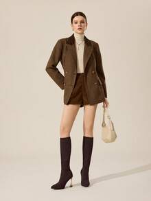 CUCCOO BASICS Damen Kaffeefarben Spitze Stiletto High Heel Elastisch Gestrickt Atmungsaktiv Schlank Bein Overknee Stiefel, Schwarz