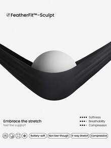 GLOWMODE 24" FeatherFit™-Sculpt Tummy Control Crossover Hold Up Pocket Compression Leggings Yoga Workout Gym  Spring Summer - Black - View 7