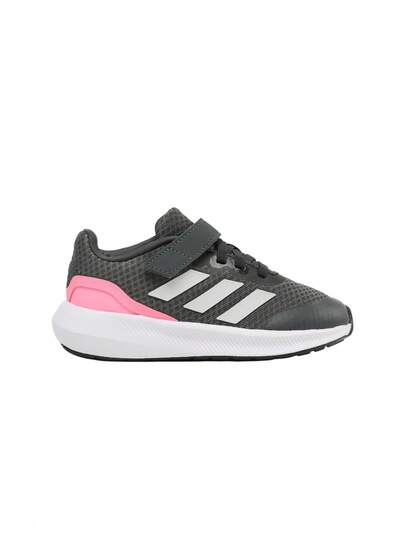 Adidas RunFalcon 3.0 Elastic Lace Top Strap Kids Shoes Grey Six / Crystal White / Beam Pink HP5873