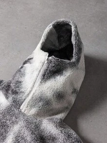 PAVTROS 加大码男士休闲扎染印花连帽衫，秋冬款，男士街头服饰，宽松版型，品牌，我爱我的男朋友，图案，男朋友 - 彩色 - 查看 5